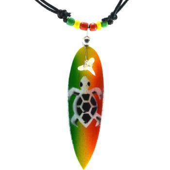 Pendent Rasta Surfer Turtle